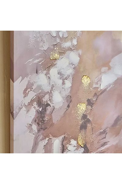Home Box Onyx 40% Abstract Hand-Painted Framed Wall Art - 60x2.5x90 cm