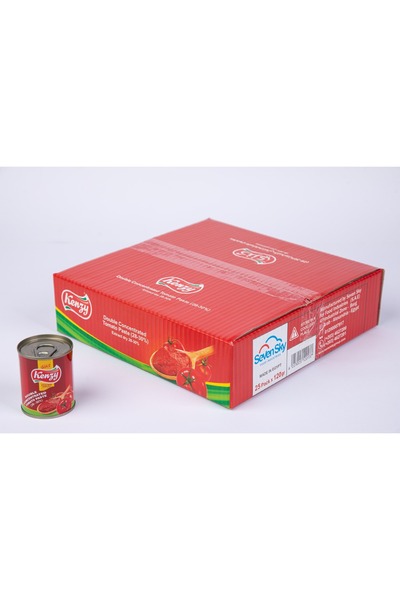 Kenzy CARTON OF DOUBLE CONCENTRATED TOMATO PASTE 28-30% 120GM X 25 CAN (E.O)