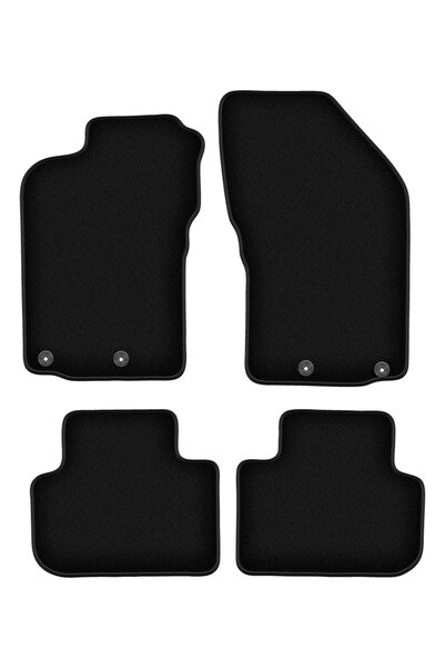 shumee Covorașe BASIC negre din velur pentru: Alfa Romeo 147 hatchback (2000-...