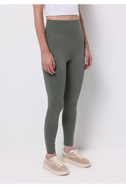 Colin's Γυναικείο πράσινο πλεκτό κολάν Slim Fit