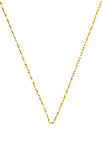 Bilezikci İnce Figaro Zincir 14 Ayar Altın 45 cm.