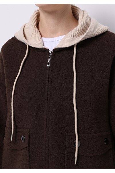 Colin's Γυναικεία Καφέ Ζακέτα Regular Fit