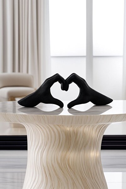 jeane home decor Dekoratif Modern Iskandinav Tarz Kalp El Heykel Figür Obje E...