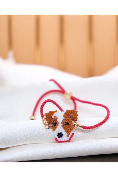 Miniklisi Red Collar Foam Bracelet Miyuki
