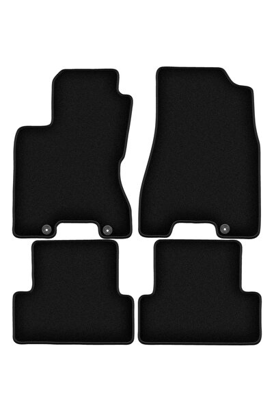 shumee Covorașe BASIC negre din velur pentru: Nissan X-Trail II T31 SUV (2007...