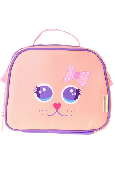 KAUKKO Kids Lunchbox Cute Face Cat L7142