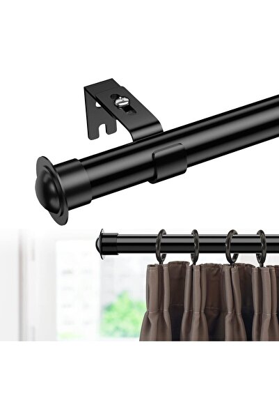 OEM Tijă telescopică 28 mm, extensibilă, 76-115 cm cu suporturi, neagră