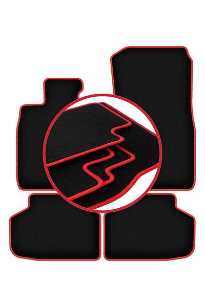 shumee CARLUX-RED car mats for: BMW 7 F01 xDrive (2008-2015)