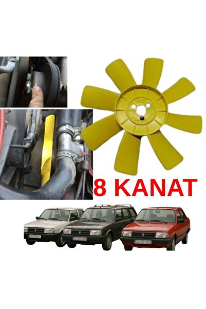 ZETOTO Tofaş Doğan Kartal Şahin Radyatör Fan Pervanesi 8 Kanat