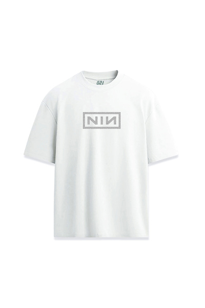 Darkia تي شيرت مريح للجنسين بتصميم مكتوب عليه Nine Inch Nails NIN