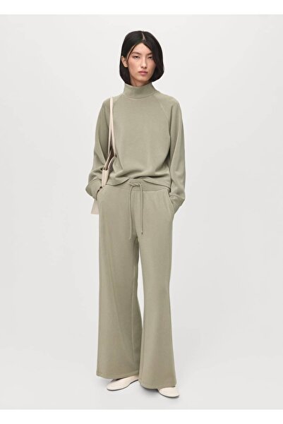 MANGO Woman Bağcıklı jogger pantolon