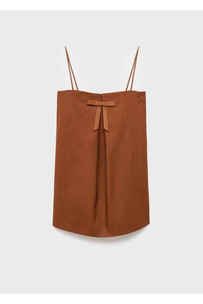 MANGO Woman Bağ detaylı elbise