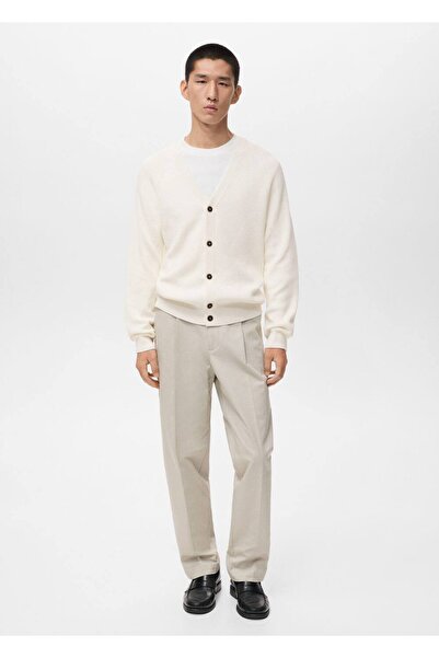 MANGO Man Ribana triko düğmeli hırka