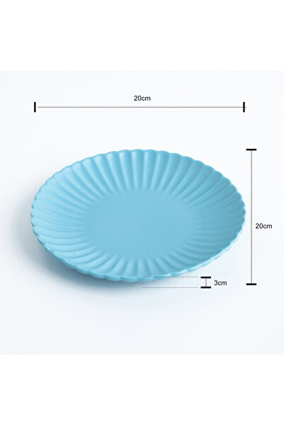 sharpdo 8-inch Chrysanthemum Round Flat Plate