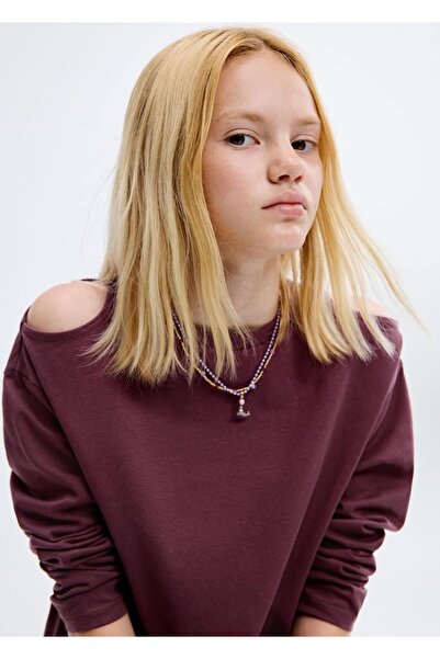 MANGO Kids Cut out detaylı tişört