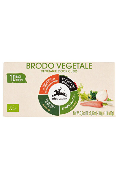 Alce Nero Cuburi de supa de legume bio Alce Nero, 100g