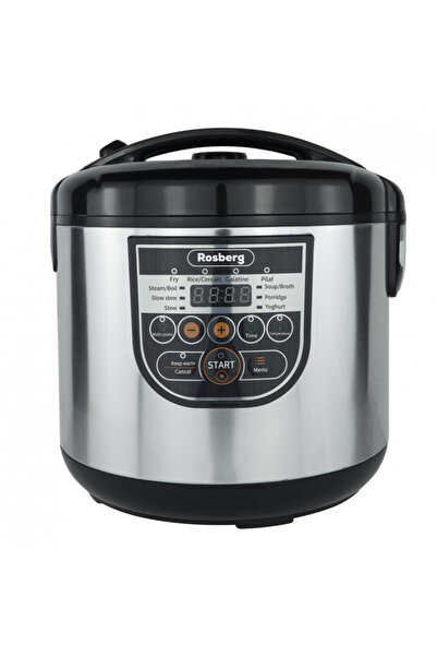 rosberg Multicooker R51985E5, 780W, 5 litri, 10 programe, Mod manual, Tempori...
