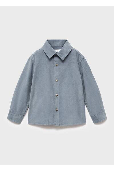 MANGO Baby Pamuklu kadife shirt