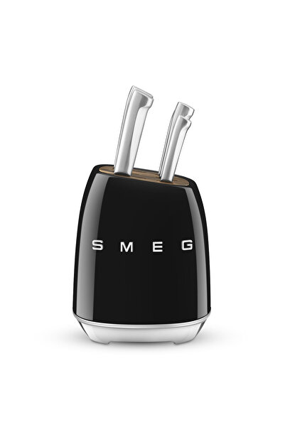 SMEG 50’s Style Knife Block Set in Black
