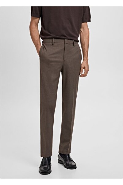MANGO Man Süper slim fit streç kumaştan kumaş pantolon