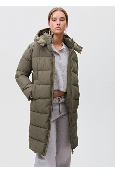 Mango Teen Kapitone uzun anorak
