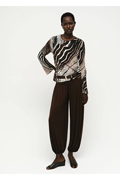 MANGO Woman Zebra desenli bluz