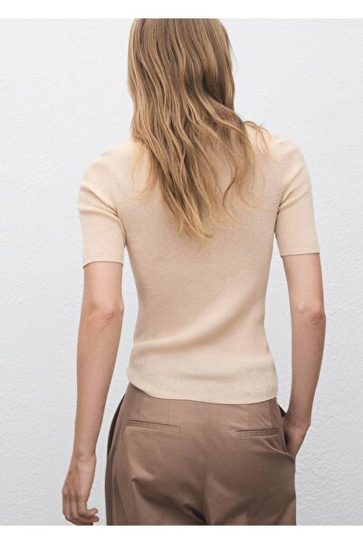 MANGO Woman Polo yaka ribana kazak