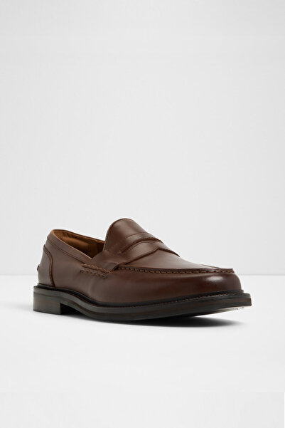 Aldo Buckley - Men's Brown Genuine Leather Slip-On Loafer