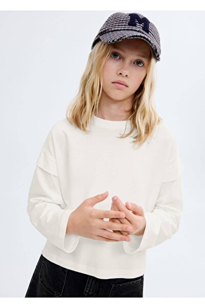 MANGO Kids T-Shirt mit Ärmeldetail
