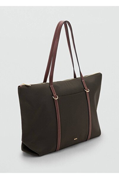 MANGO Woman Çift saplı shopper çanta