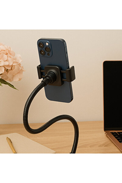 REDz Accessories Εύκαμπτη βάση τηλεφώνου X-Start ZJ022, μεταλλικός βραχίονας, σφιγκτήρας, 360, μαύρη