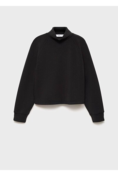 MANGO Woman Yüksek yaka sweatshirt