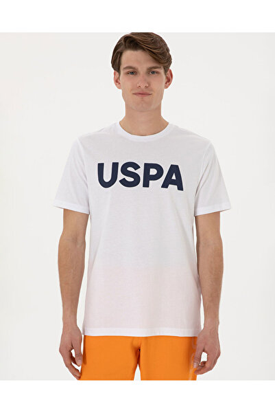 U.S. Polo Assn. U.S. Polo Assn. Bisiklet Yaka Beyaz Erkek T-Shirt DMK.2084588...