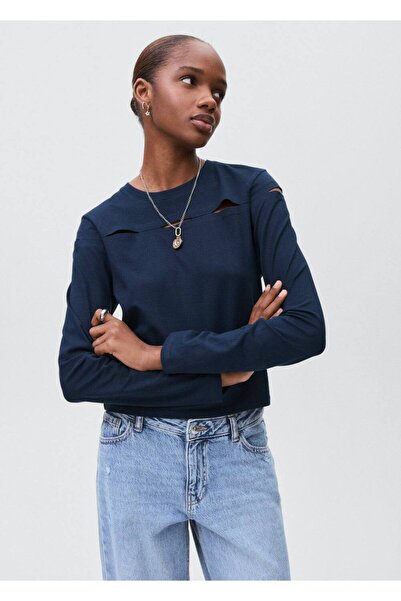 Mango Teen Cut-out pamuklu tişört