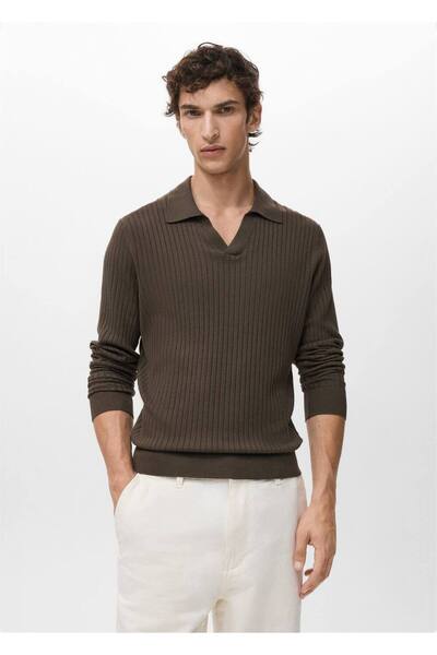 MANGO Man Ribana triko polo kazak