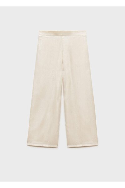 MANGO Kids Metalik düz kesim pantolon