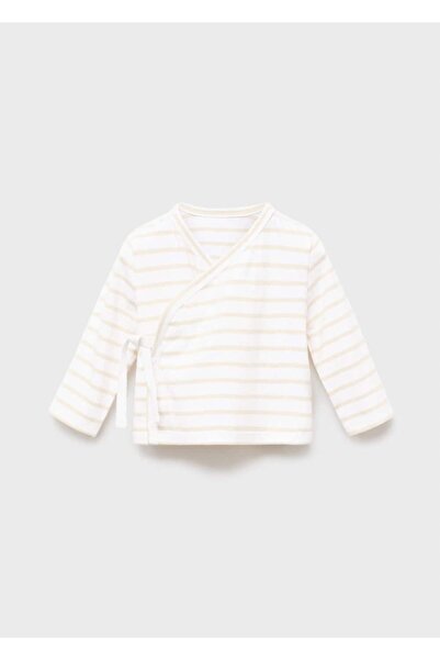 MANGO Baby Anvelop kesim çizgili tişört