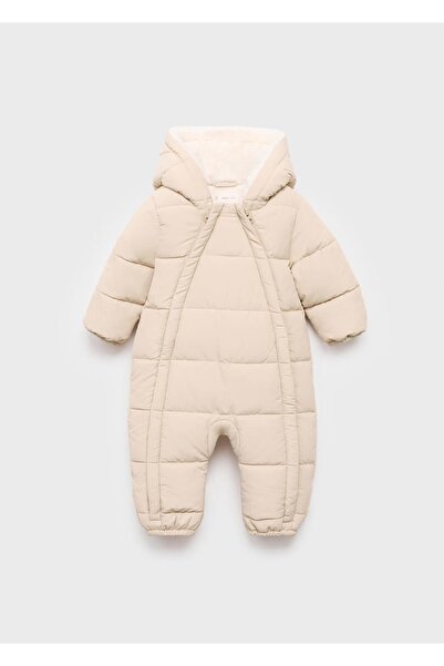 MANGO Baby Kürk astarlı kapitone anorak