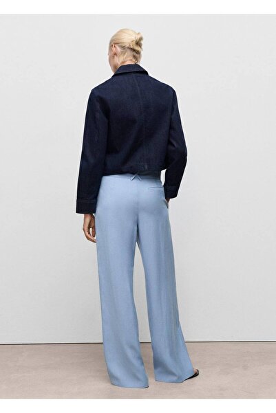 MANGO Woman Kemerli paperbag pantolon