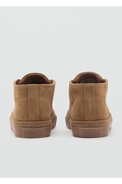 MANGO Kids Bağcıklı deri ayakkabı