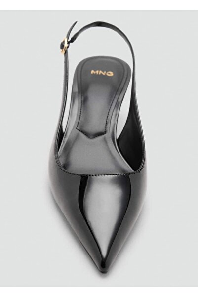 MANGO Woman Kitten topuklu rugan ayakkabı