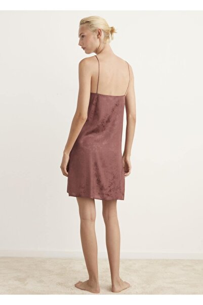 MANGO Woman Jakar saten gecelik