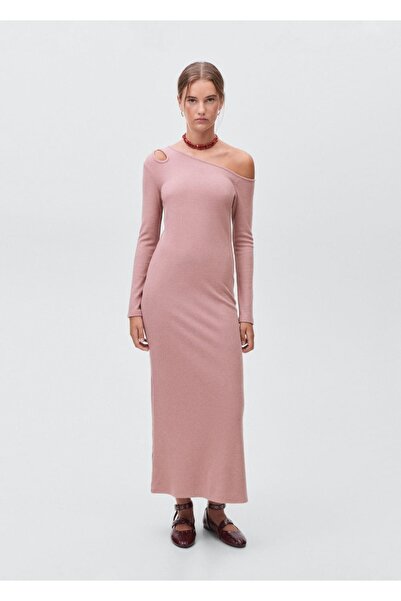 Mango Teen Cut out detaylı uzun elbise