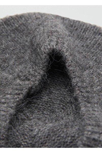 MANGO Woman Çizgili bere