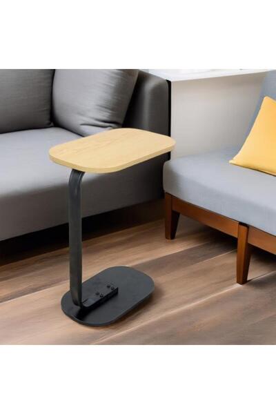 Family Ship Elegant Wooden Service Table with Oval Base