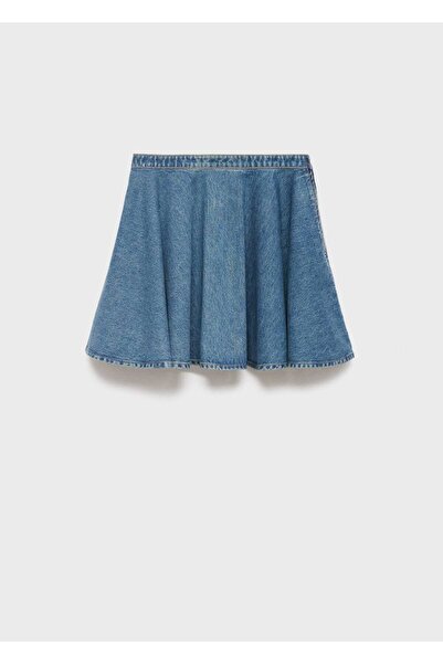MANGO Woman Kısa denim etek