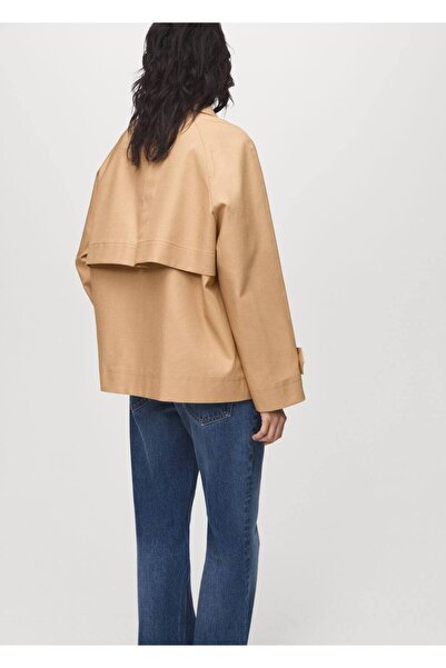 MANGO Woman Apoletli oversize parka