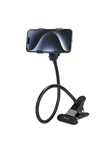 REDz Accessories Εύκαμπτη βάση τηλεφώνου X-Start ZJ022, μεταλλικός βραχίονας, σφιγκτήρας, 360, μαύρη