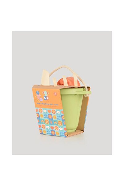 lets be child Set jucarii nisip copii, 4 piese, galeata verde, LC