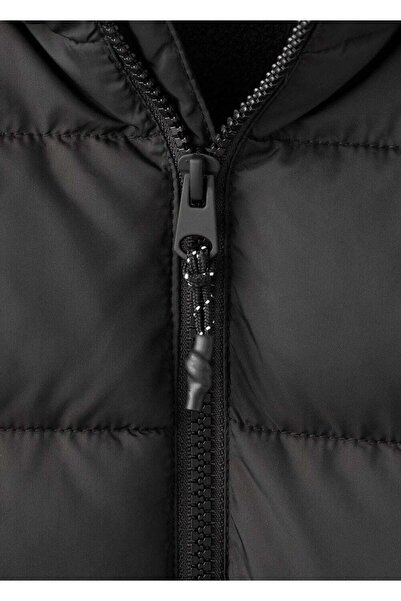 MANGO Baby Kapüşonlu uzun kapitone anorak